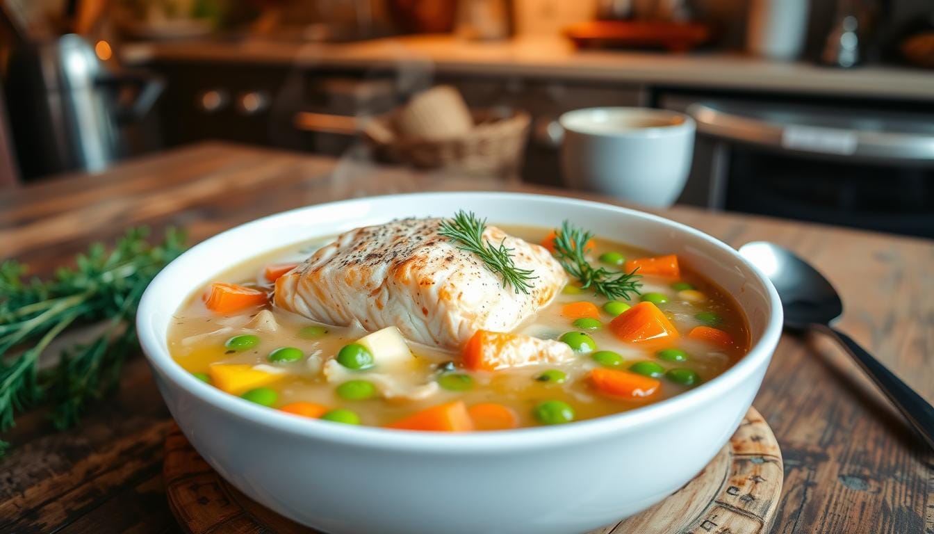 Salmon soup