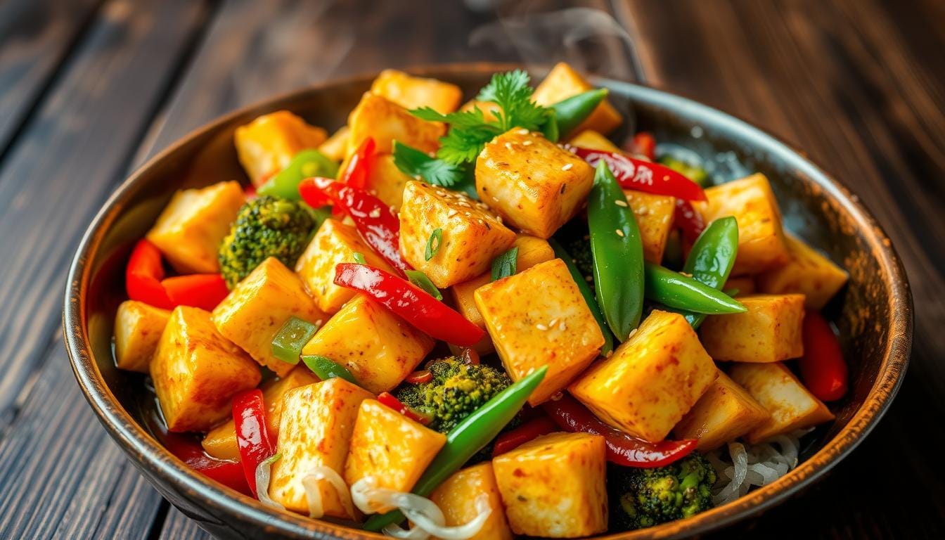 Spicy Tofu & Vegetable Stir Fry