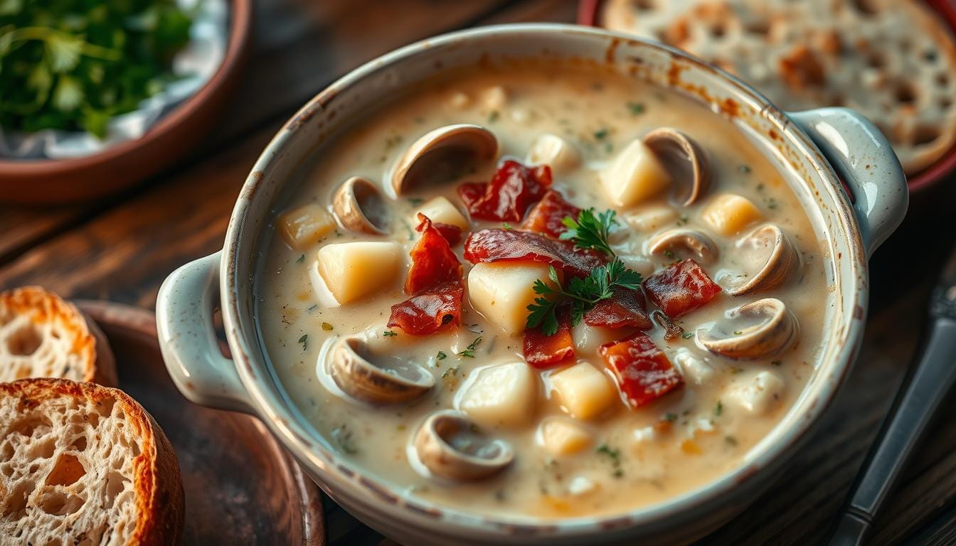 clam chowder soup