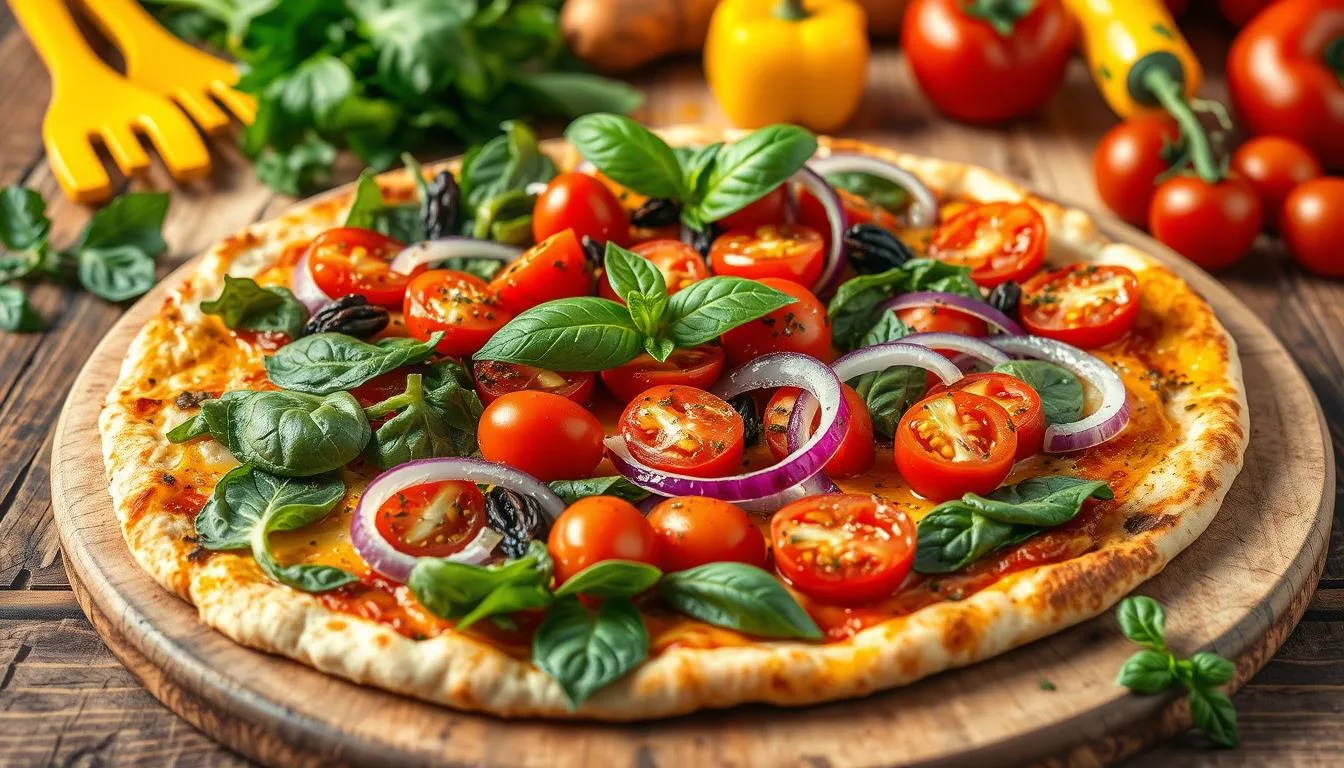 detox vegetarian pizza