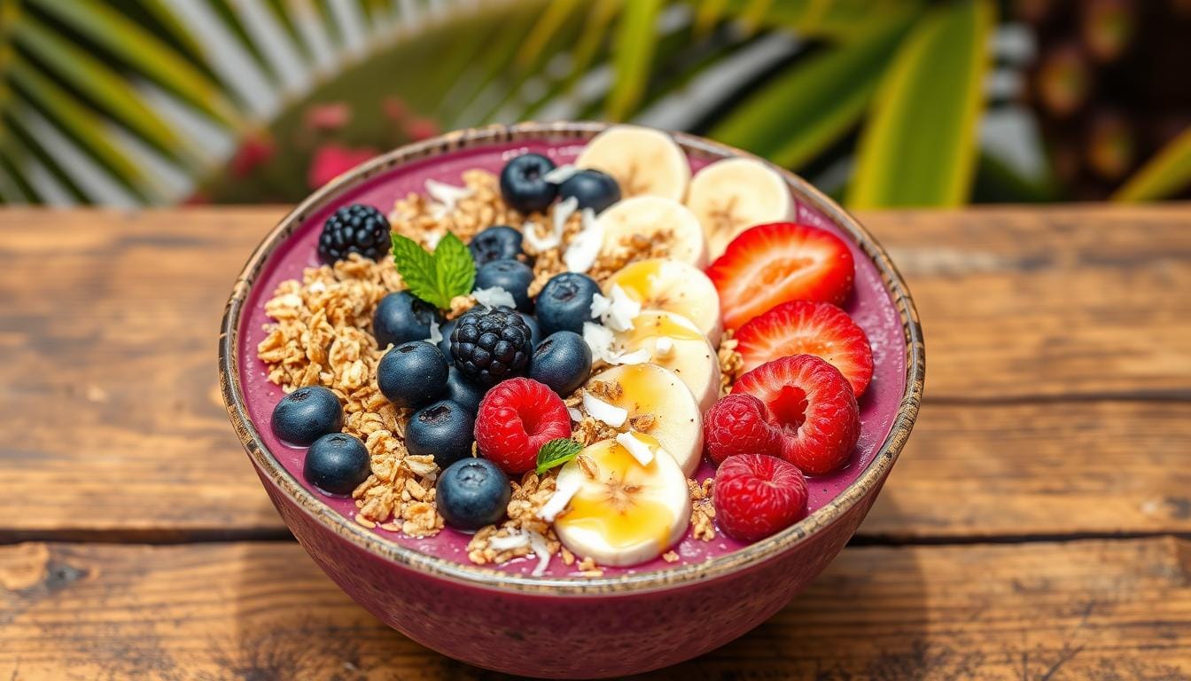 Energizing Acai & Mixed Berry Breakfast Bowl Recipe