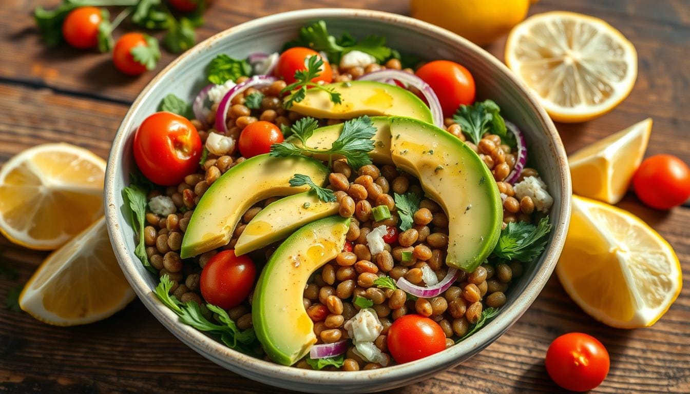 Lentil & Avocado Detox Salad | Easy Healthy Recipe