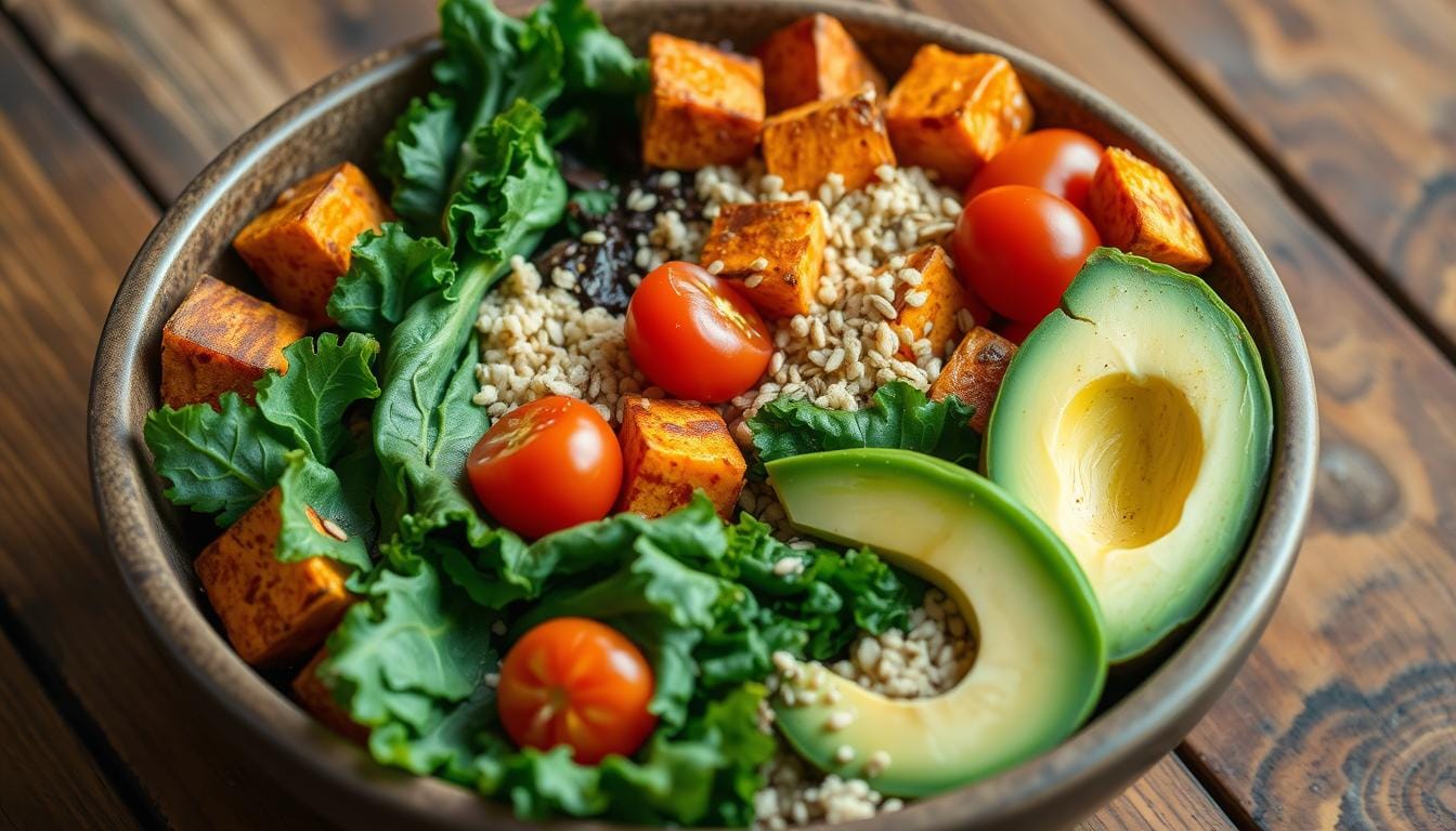 Sweet Potato & Kale Buddha Bowl | Healthy Meal Prep